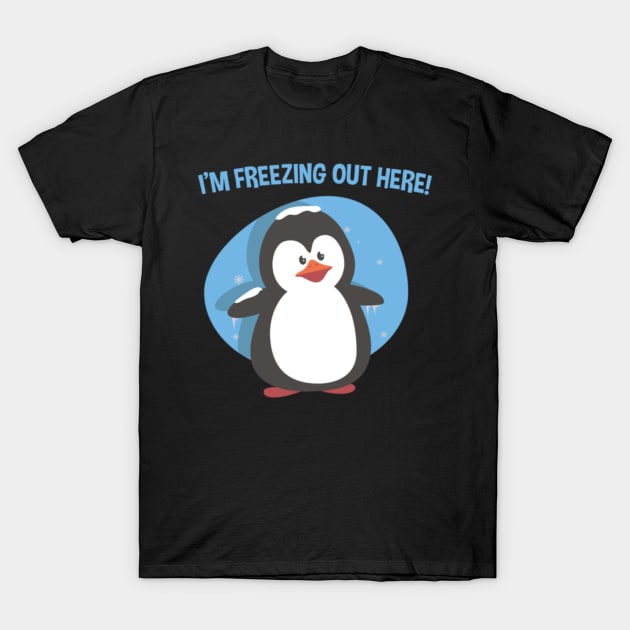 molona pinguino im freezing out T-Shirt by critsbirst